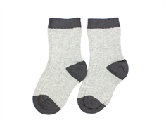 Noa Noa Miniature socks light gray melange